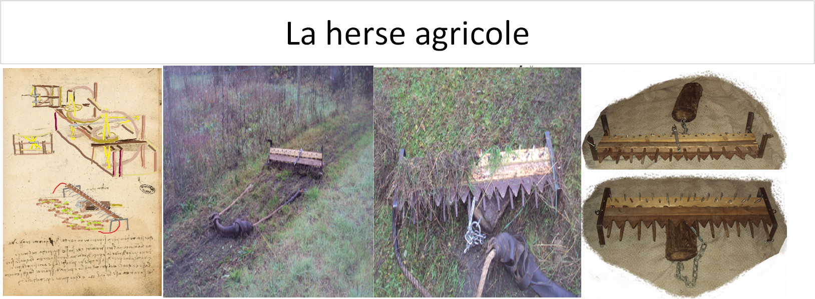 La herse agricole