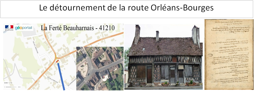 Le détournement de la route d'Orléans-Bourges