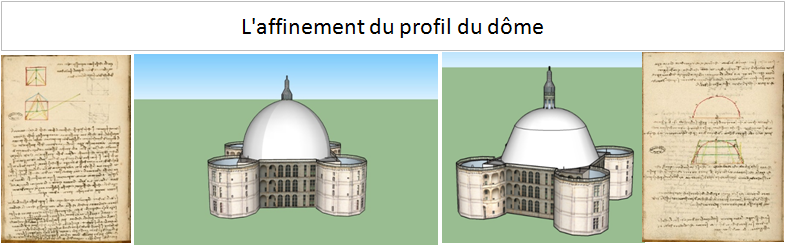 L'affinement du profil du dôme de chambord