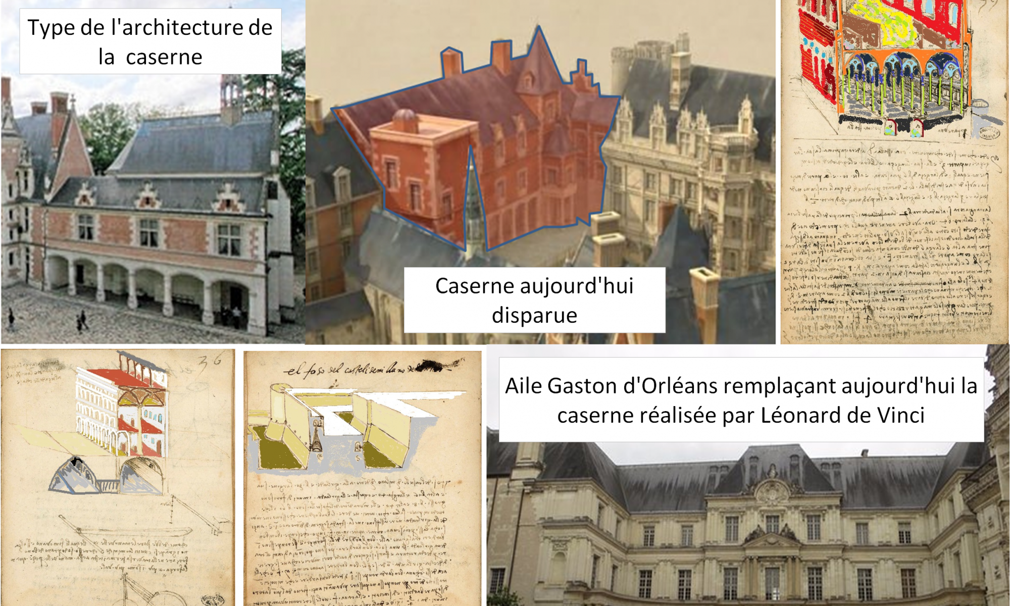 L'aile de la garnison du château de Blois