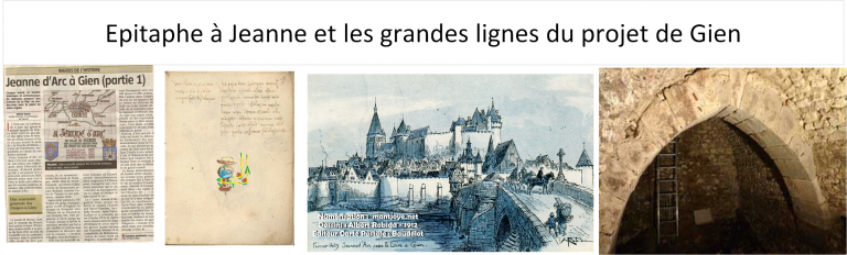 Épitaphe à Jeanne et les grandes ligne du projet de Gien
