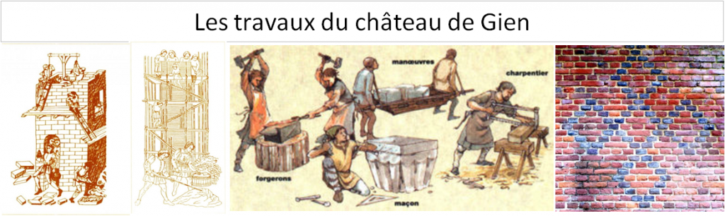Les travaux du château de Gien