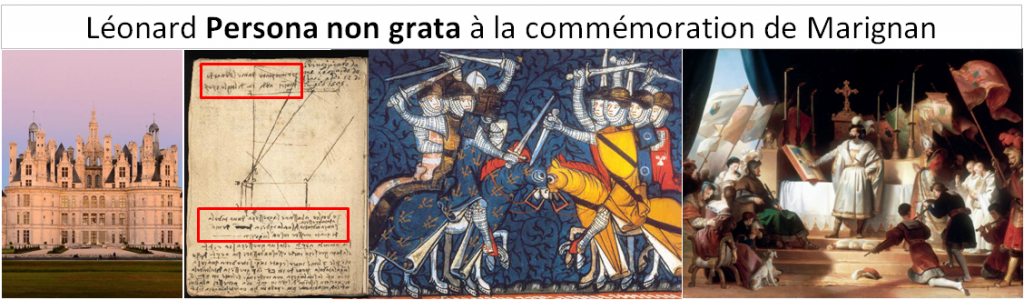 Léonard Persona non grata à la commémoration de Marignan