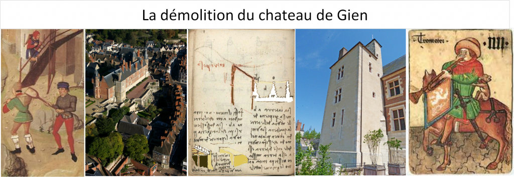 La démolition du château de Gien