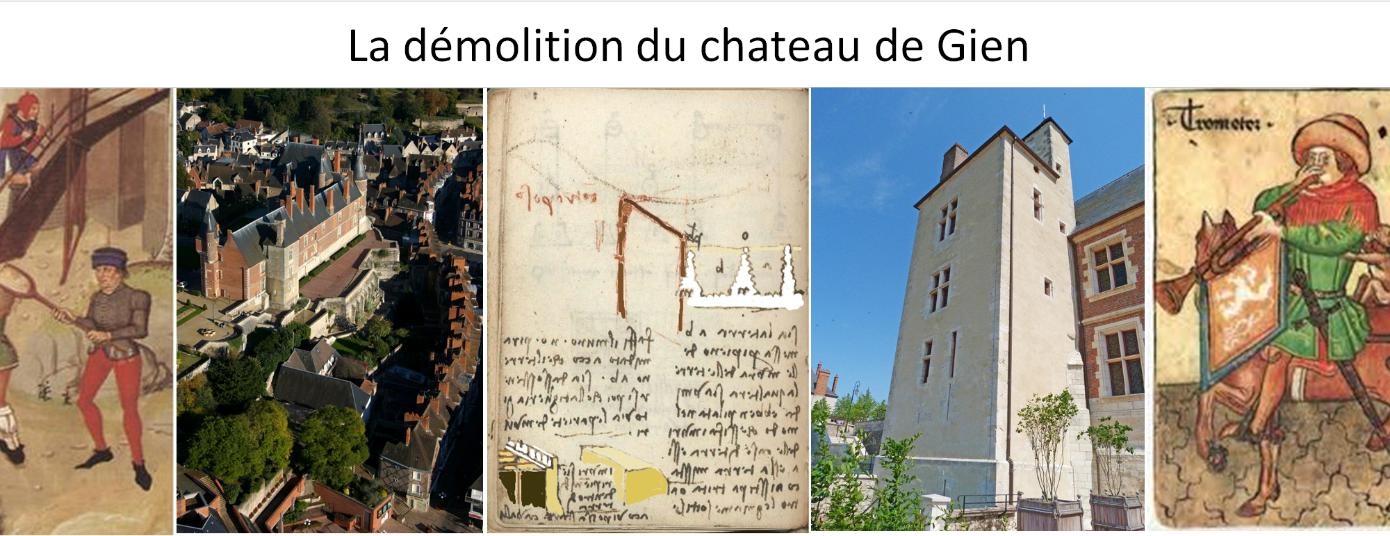 La démolition du château de Gien