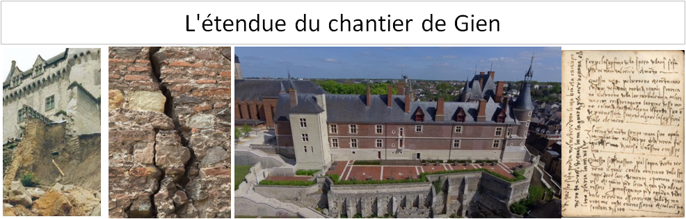 L'étendue du chantier de Gien