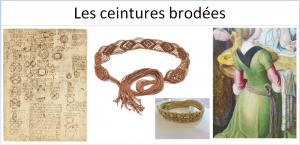 Les ceintures brodées