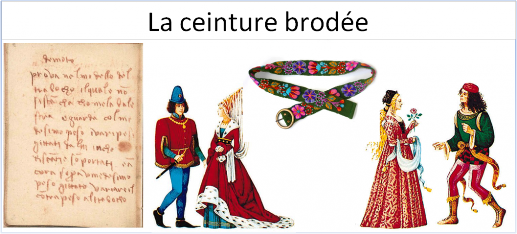 La ceinture brodée