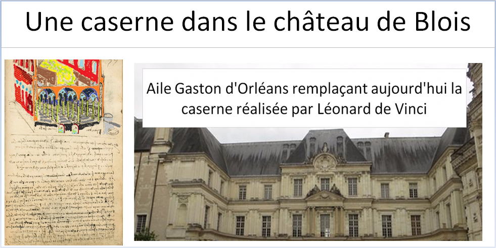 Une caserne dans le château de Blois