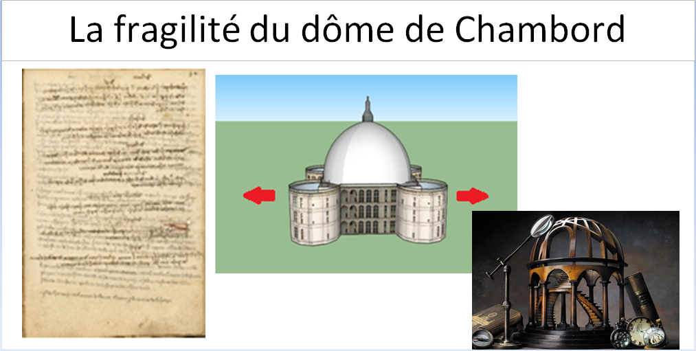 La fragilité du dôme de Chambord